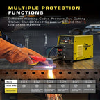 Haxiaoer 550D/FEIFANKE FCK550H/ FEIFANKE -132.09gal Plasma Cutter [Large LED Display, 110V/220V Cutter Machine Non Touch Pilot ARC Highfrequency Air Power Plasma Cutter Machine, DC Inverter Dual Voltage Plasma Cutting Machine