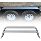 Tandem Axle Trailer Fenders 72-7/8"x10-1/4"x13" Fit 13"-15" Tires Steel 14 Gauge Diamond Tread Plate Cargo Utility Landscape 2 Pcs