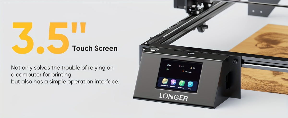 Self-Developed Upgraded Version - RAY5 5W Laser Engraver (Full Machine), Integrating Laser Cutting And Engraving Functions; Supports Wi-Fi Control And Mobile Protection; Working Speed 24000Mm/Min: Suitable for Wood, Metal, Acrylic, Glass