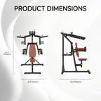 Shoulder Press Machine for Home Gym, Deltoid Strength Trainer with Adjustable Seat And Arm Handles, Heavy Duty Upper Body Workout Equipment