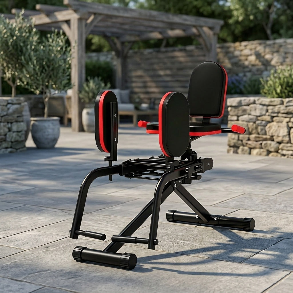 2-In-1 Glute Machine - Hip Abduction & Adduction Exercise Equipment - 3 Resistance Levels For Glute Strengthening, For Home Use, Upper Back Exerciser, Adjustable Glute Trainer, Thigh Workout Equipment For Hip Sculpting & Butt Lifting