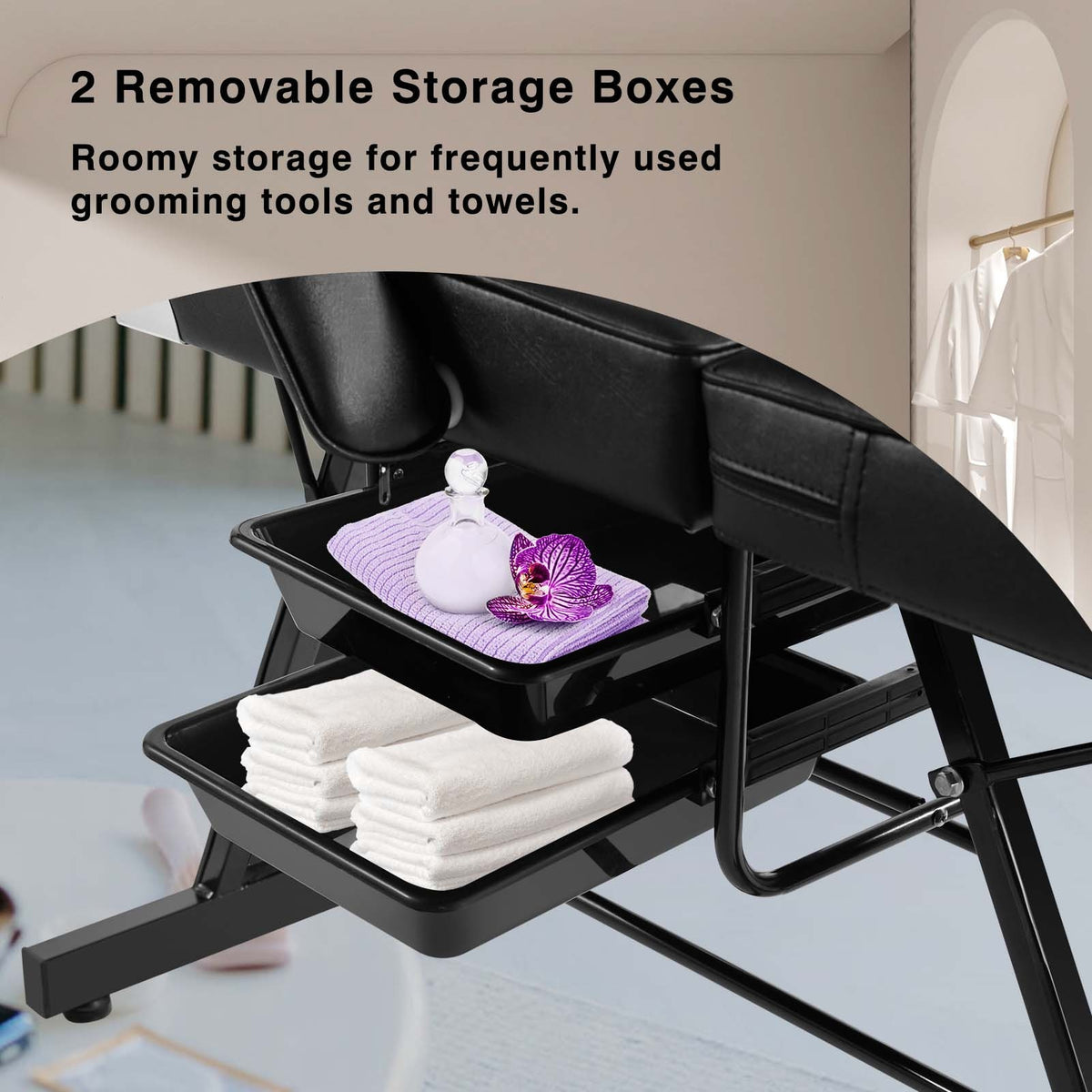 Tattoo Chair Adjustable, Facial Chair Multipurpose 73 Inch Spa Facial Bed With Massage Equipment Stool For Beauty Spa Tattoo