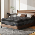 12/14 Inch Queen Size Mattress, King Size Mattress, Full Size Mattress, Twin Mattress in a Box with Memory Foam And Individual Pocket Springs, Motion Isolation, Pressure Relief, Medium Firm Feel, Cool And Comfortable Sleep, Edge