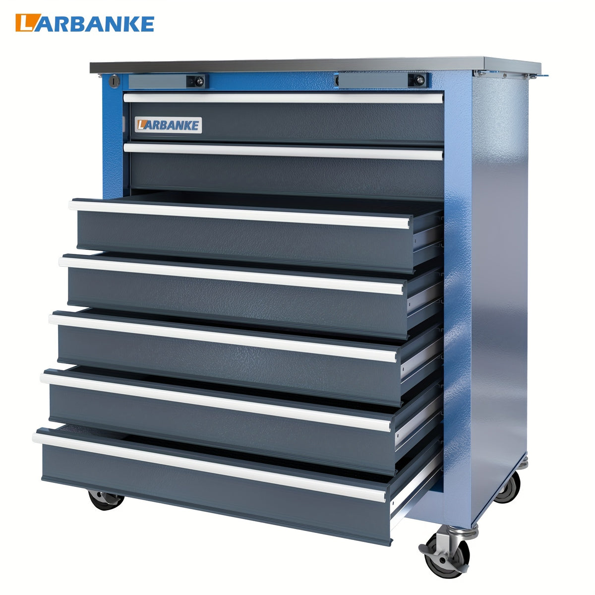 [Tool Storage Cabinet] (7 Drawers) Rolling Tool Chest, Tool Storage Cabinet With Lock System, Toolbox With 4 Wheels, Suitable For Garages And Warehouses, Storing Tools Makes Them More Orderly And Easy To Store