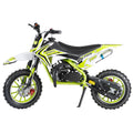 Mini Motorcycle 49cc 2-Stroke Gas-Powered Dirt Bike Suitable for - -Rided Track Days & Mini Bike Racing with Front/Rear Disc Brakes, Compact Off-Road Pocket Bike (Maximum Speed up to 20mph)