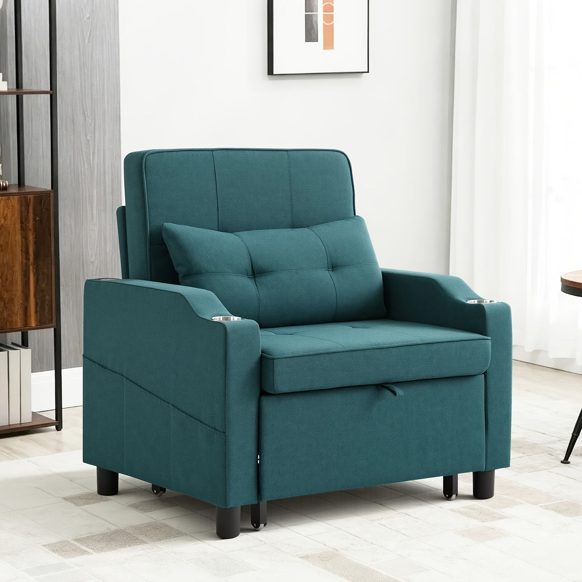 3-in-1 Folding Sofa Bed - Convertible Sleeper Chair to Bed, Space-Saving Modern Furniture for Small Apartments, Dorms, Offices