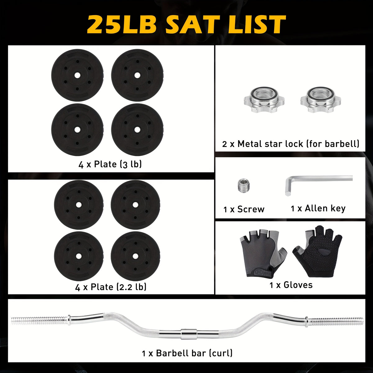 66Lbs 2-In-1 Adjustable Dumbbell Set, Barbell Free Weight Set with Connector for Strength Training Body Shaping Home Gym Equipment