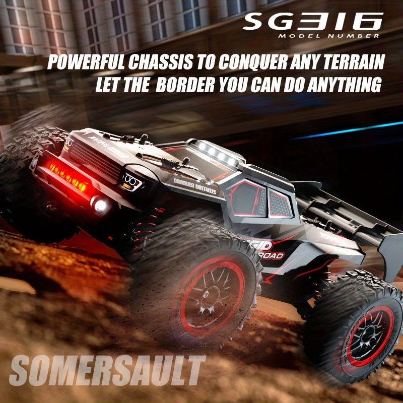 2026 NEW MAX Upgraded 4WD High Speed Off Road RC Car, 50MPH All Terrain Racing Truck, 2847 Brushless Motor Power System, Triple Speed Switch, Drift And Stunt Ready, Heavy Duty Metal Differential And Spring Suspension, 1:16 Large Scale Toy Car