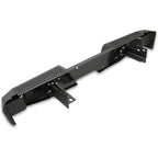 Heavy Duty Offroad Rear Bumper for 1999-2016 Ford F250 F350 Super Duty, Black Powder Coated Steel with 2 x 18W LED Lights