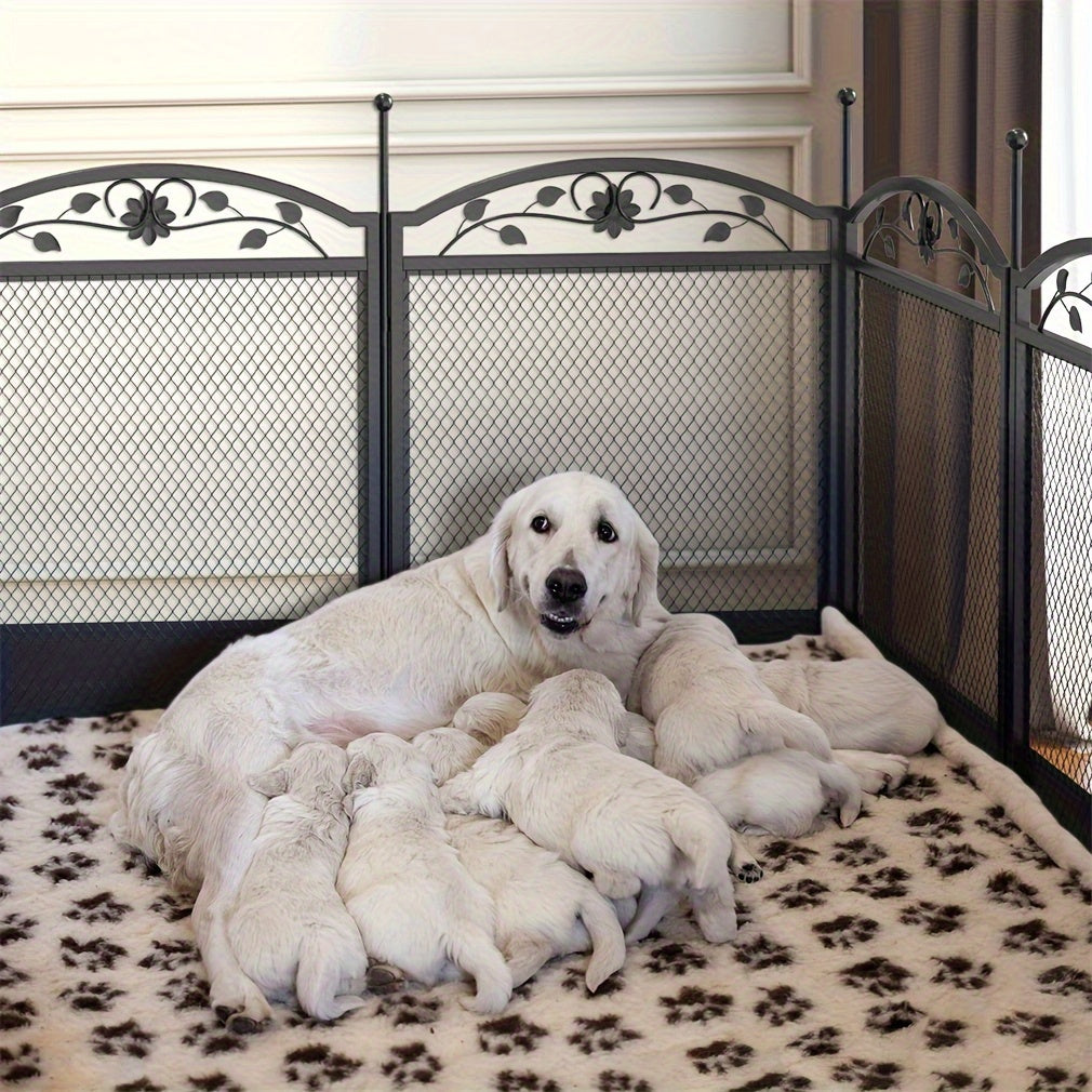 Large Dog Pet Playpen Cage Heavy Duty Metal Enclosure Fence with Waterproof Pad