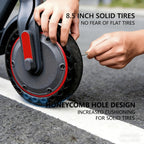 10.5AH 36V Battery 350W Foldable Electric Scooter For Adults With 8.5" Anti-skid Solid Tyres, 19MPH High Speed &3 Speed Modes, Update Model Steps Up With Enhanced Braking For Superior Quality And Comfort-Pick The Model That Fits Your Needs