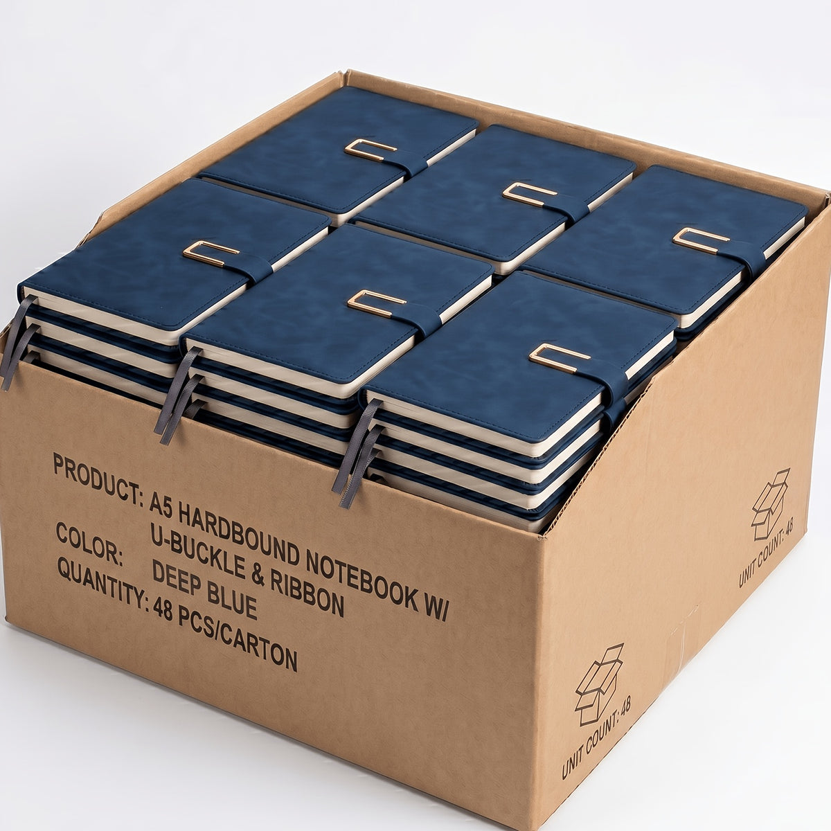 48 PACK Hardcover Leather Notebook, 200 Pages Lined Notebook 80 GSM Thick Durable Paper, Bulk for School Office Business Use, Back to School Supplie, Corporate Procurement Supplie