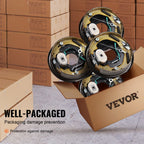 VEVOR Electric Trailer Brake Assembly, 10" x 2-1/4", 2 Pairs Self-Adjusting Electric Brakes Kit for 3500 lbs Axle, 4-Hole Mounting, Backing Plates for Brake System Part Replacement (2 Right 2 Left)