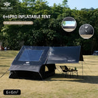 6-10 Person Inflatable Camping Tent - Easy-To-Set-Up Family Outdoor Tent with Sunshade, Windproof, Heat Insulation, And Mosquito Protection. High-Quality Design, Suitable for All Seasons, Includes Storage Bag, Air Conditioning Vent, And Chimney