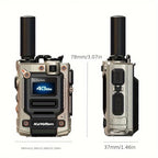 Kayotom Global Walkie-talkie with Unlimited Range 4G Two-way Radio Is Easy to Operate, Has No Monthly Fee, Long Battery Life, Is Sturdy And Durable, Dust-proof And Shock-proof, Suitable for Outdoor, Group And Remote Coordination, Has No Monthly Fee