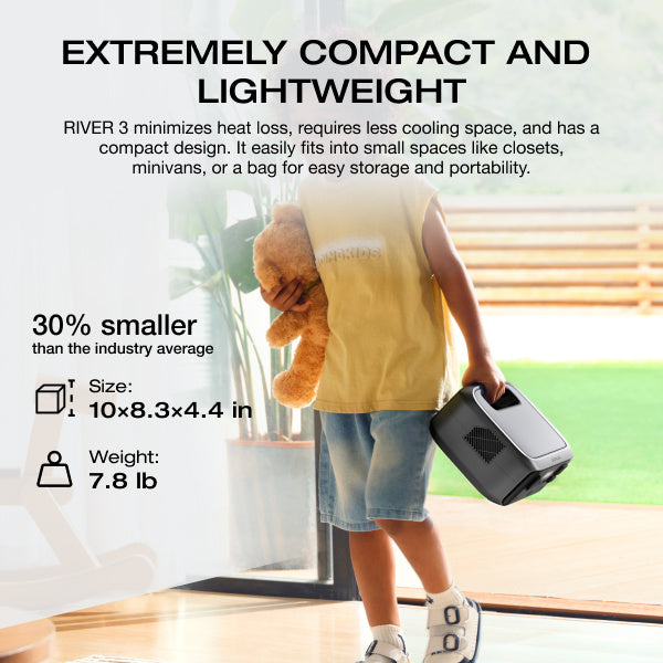 EcoFlow RIVER 3 230 Portable Power Station, 230Wh LiFePO4 Battery Power Station, 300W Up to 600W AC Output, <20 MS UPS & <30 dB, 1Hr Fast Charging Solar Generator for Home or Outside Use