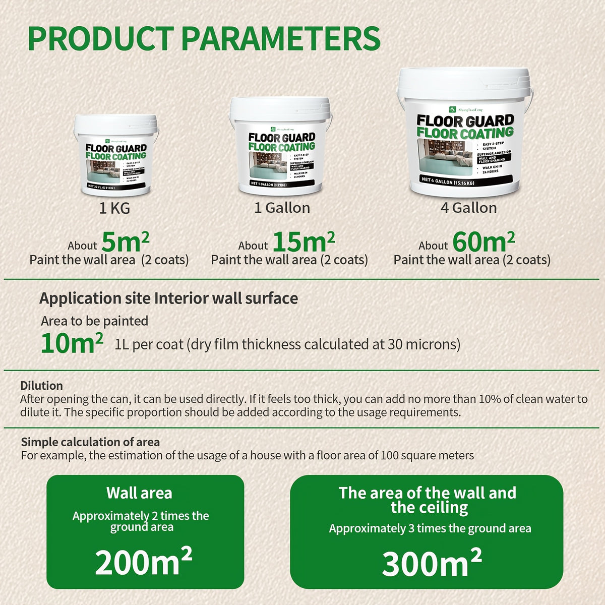 [Epoxy Floor Paint] Epoxy Floor Paint, 5 Gallon For Garage Paint, Waterproof Coating Floor Paint For Garages Basements, Single Component, Scratch Resistant, Ready To Use For Garage Paint, InteriorExterior Concrete Floor Paint For Porches, Interior Walls