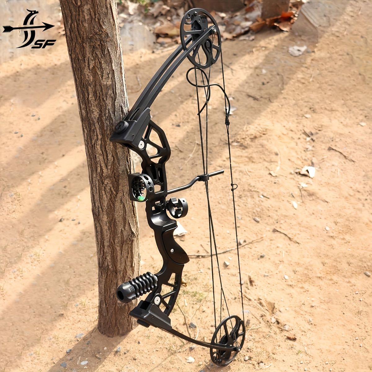 SF Archery Compound Bow Set, 30-70 Lbs Draw Weight Adjustable, 19"-30" Draw Length, Hunting Compound Bow Kit for Adults, Youth, Beginners, Outdoor Shooting, Right Hand
