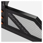 Pickup Truck Roll Bar Chase Rack with 6 Amber Side Marker Lamps in Fine Textured Black No-Drill Design