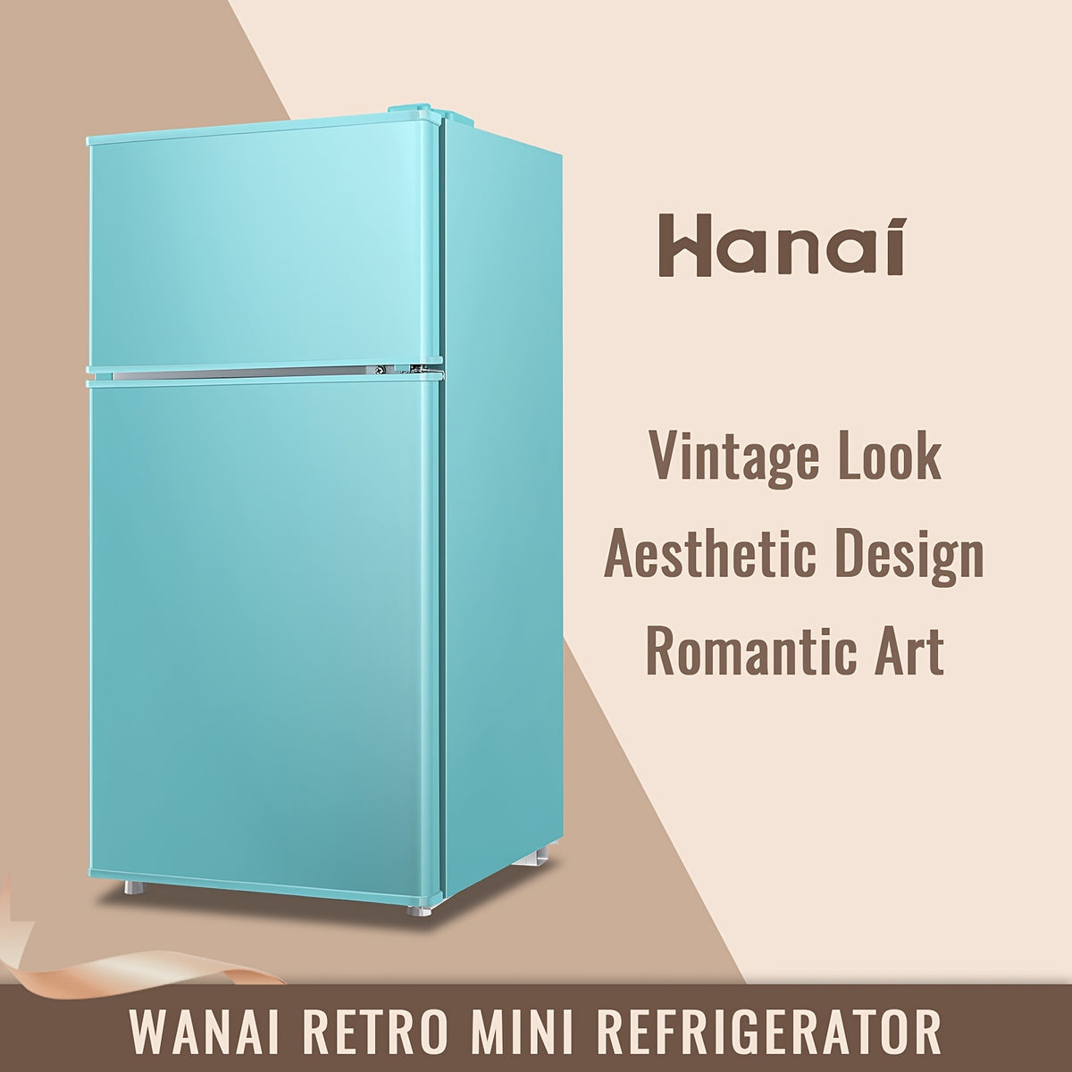 Mini Fridge with Freezer, Small Refrigerator with 2 Doors for Kitchen, Dorm, Office, And Bedroom, Mini Fridge with Adjustable Shelves