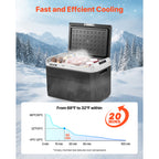 VEVOR 12 Volt Car Refrigerator Portable Freezer 31.7QT Electric Cooler for Camping 25L/30L/40L/50L