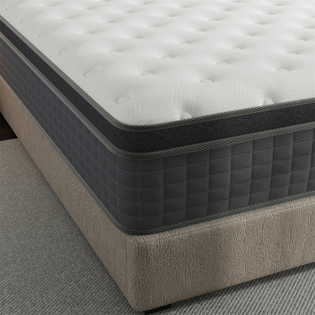 10" 12" 14" Twin Full Queen King Size Mattress In a box Memory Foam Hybrid Pocket Spring Medium Firm Luxury Bed