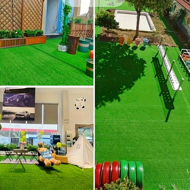 4Ft X 40Ft Artificial Grass 160 Sq Ft, 0.7 Inch Pile Height Multi-Purpose Synthetic Turf with Grass Installation Tools for Garden, Patio, Balcony, Decor, Indoor And Outdoor Use