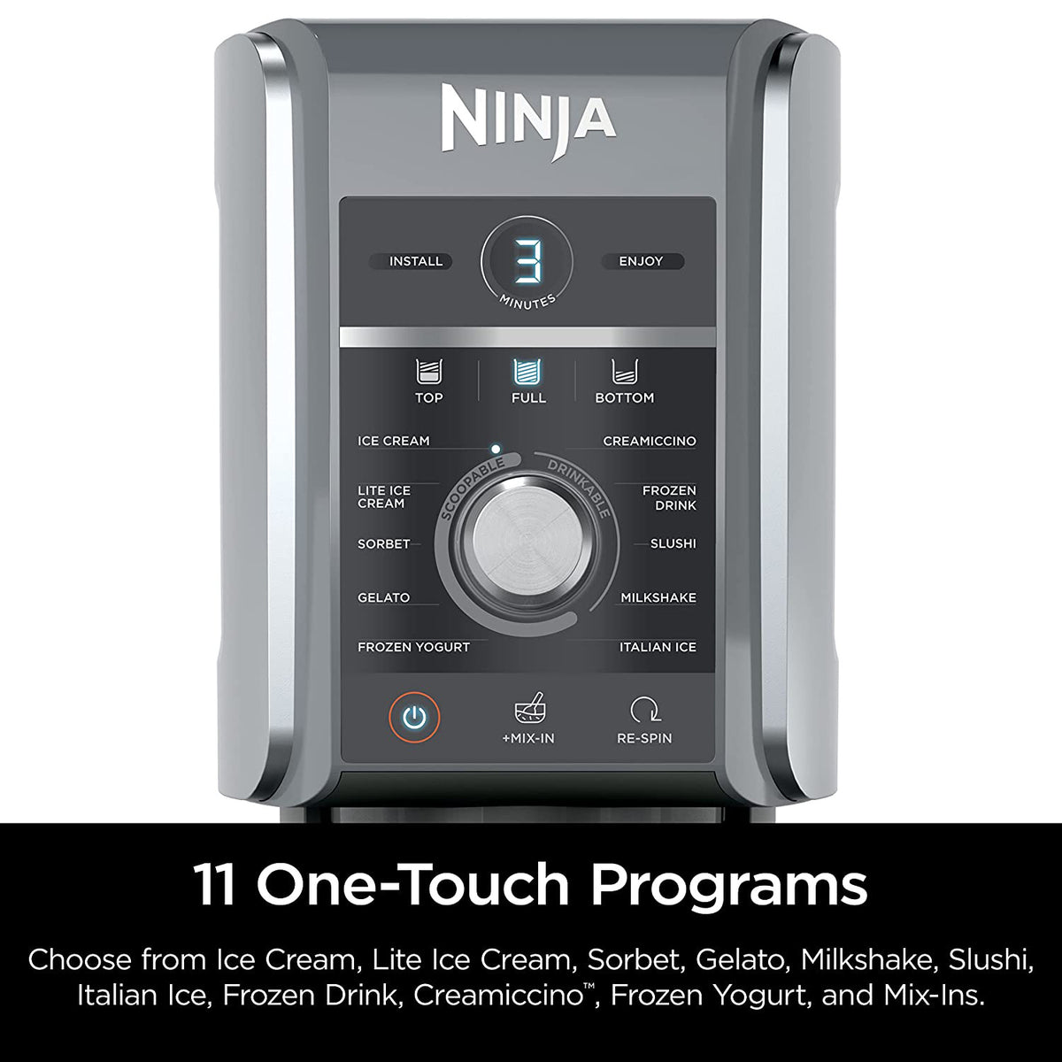 Ninja CREAMi Deluxe 11-in-1 XL Ice Cream Maker, Silver (NC501) - Refurbished