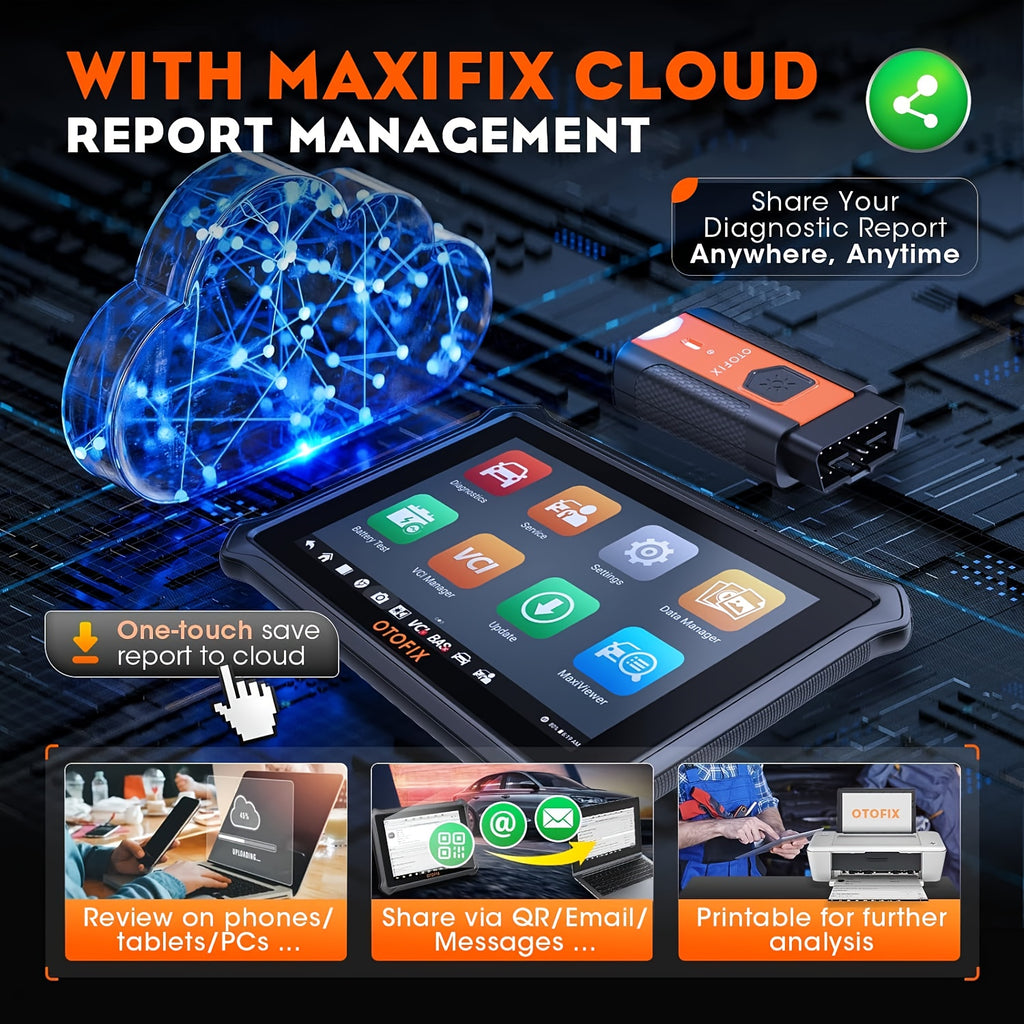 OTOFIX D1 Lite 2024 Bidirectional Scan Tool, Wireless OBD2 Scanner Diagnostic Tool, 2 Years Free Update, 38+ Services, CANFD & DoIP Protocols, All System Diagnoses, ABS Bleeding, Auto VIN