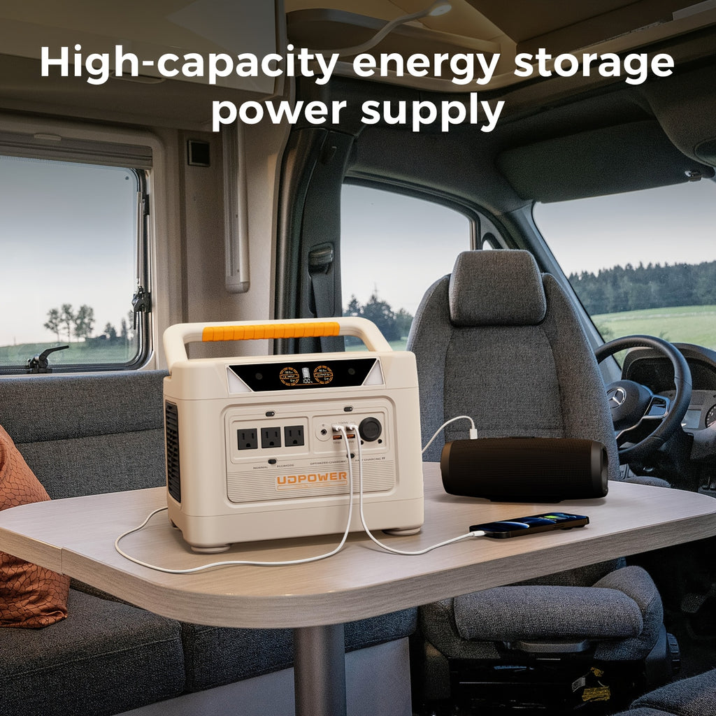 [ Labor Day Discount Preview ] 200W/400W/600W/1200W UDPOWER Portable Power Station, Equipped with Fast Charging, 192Wh/256Wh/596Wh/1191Wh Battery Solar Generator, Suitable for Home Use, Outdoor Travel, Equipped with a 300W Lumen Illuminating Lamp