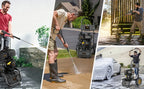 BLUBERY 3500 PSI Cold Water Gas Pressure Washer, 2.6 GPM Pressure Washer, 30Ft Pressure Hose, Black, Without Battery