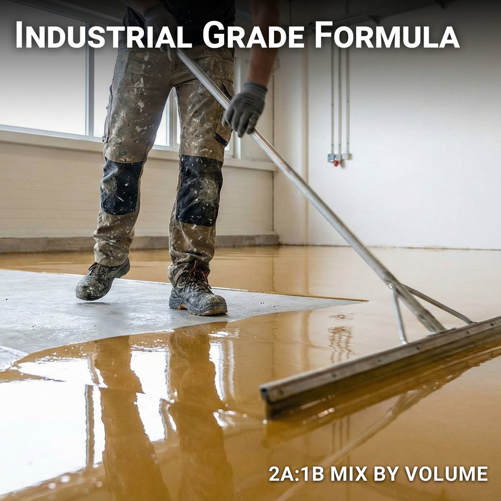 2:1 Top Coat Epoxy Resin for Floor Coating, Sealing and Protecting Concrete, Stone and Coated Floors 3 Gallon Pack