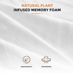 SweetNight 6/8/10/12/14 inch Memory Foam Hybrid Mattress With Pocket Springs, Twin Xl, Full, Queen, King, Sizes In A Box, Medium Firm, Mattresses For Support Comfort, Fiberglass-Free