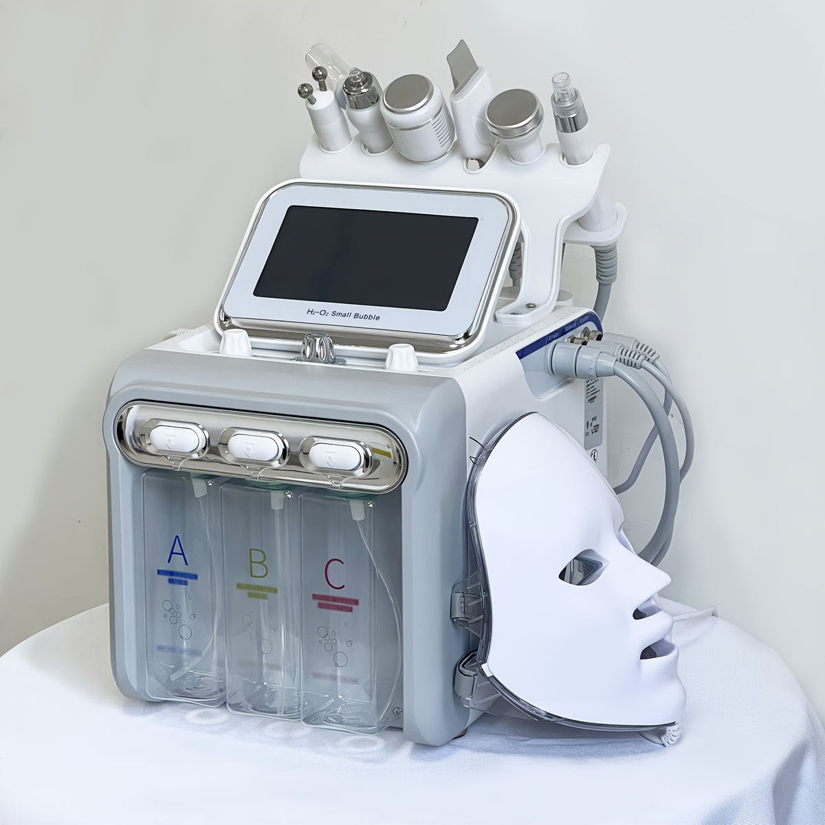 [Valentine's Day Gift] Mariy Reseni 6-In-1/7-In-1 Beauty Device, Facial Care Machine, Includes Beige Oversized Towel Hair Tie, Suitable For Salon Or Home Use, Ideal For Skincare Enthusiasts, Valentine's Day Gift, Elegant Gift, Gift For Women, Top Gift Cho