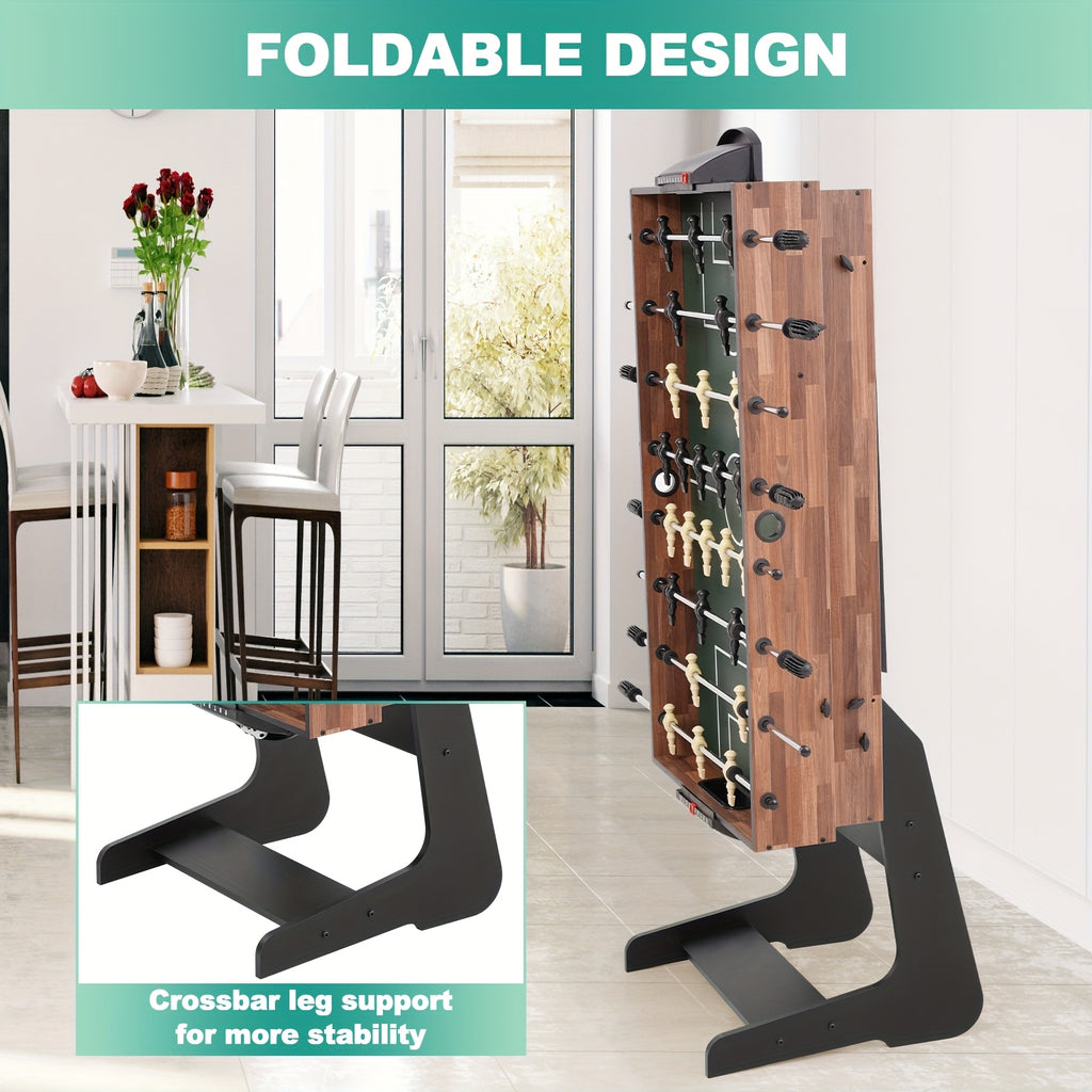 54 Inch Four-In-One Multifunctional Gaming Table, Foldable for Easy Storage And Combination Gaming Table, Suitable for Adults, Families, And Gaming Rooms, Equipped with Table Tennis, Hockey, Billiards, And Table Football