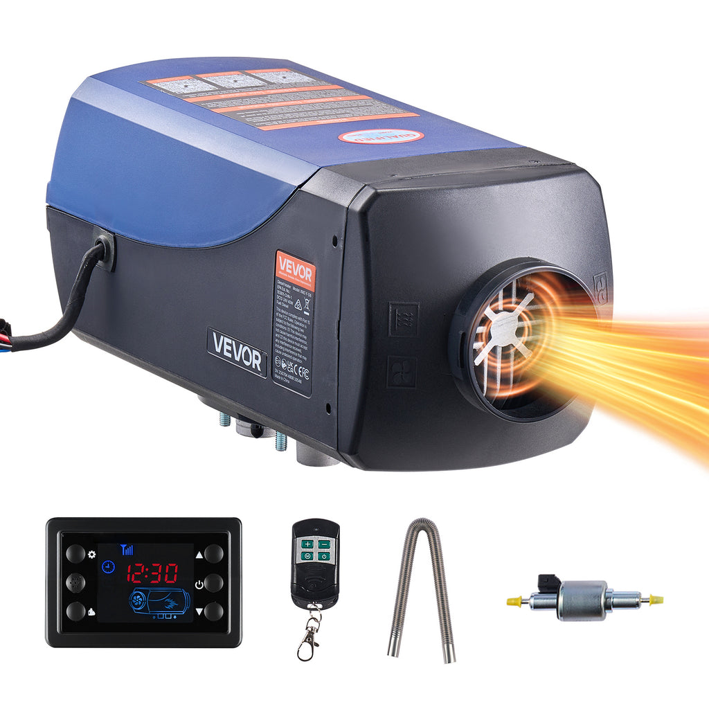 VEVOR Diesel Heater Portable Diesel Air Heater 8KW DC 12V/24V 2.6 Gal Tank