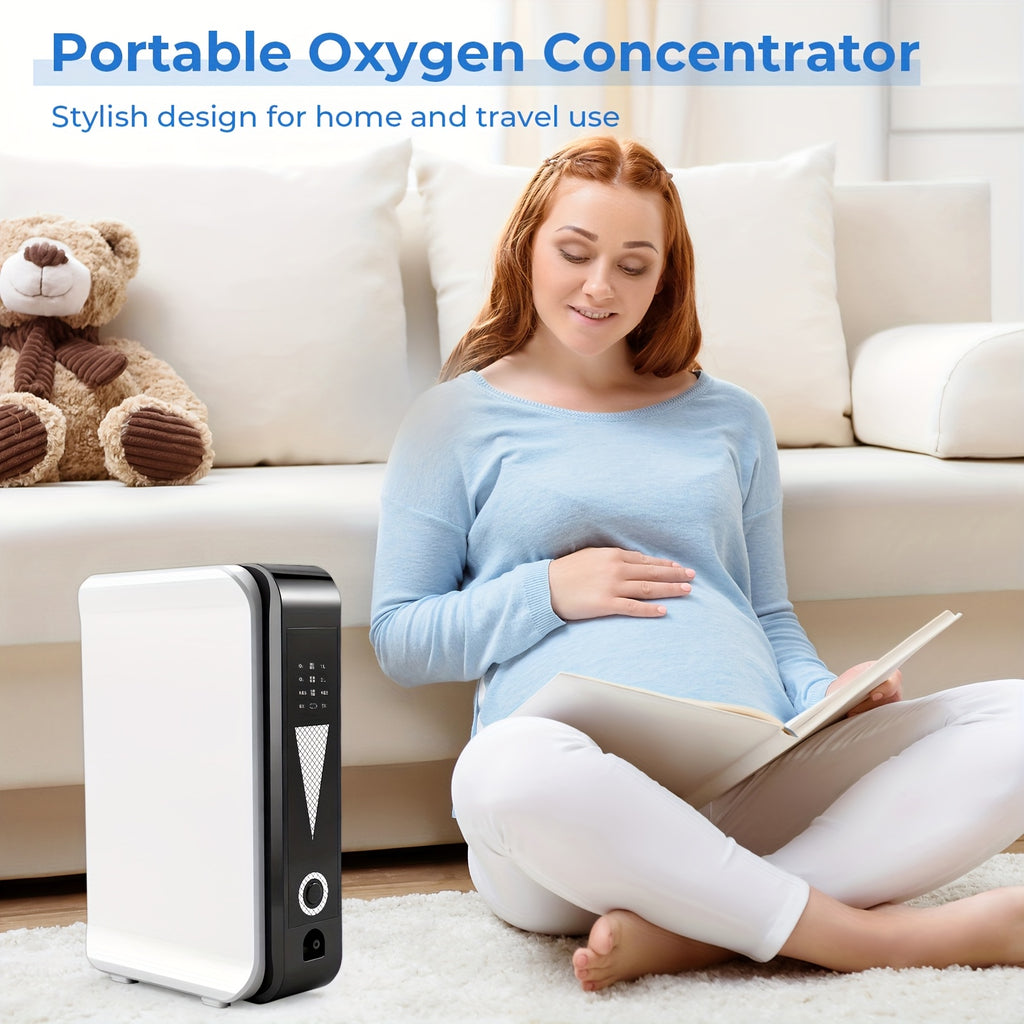 Portable Oxygen Generator for Home/Travel, Adjustable 1-2 Liter Oxygen Concentrator Machine