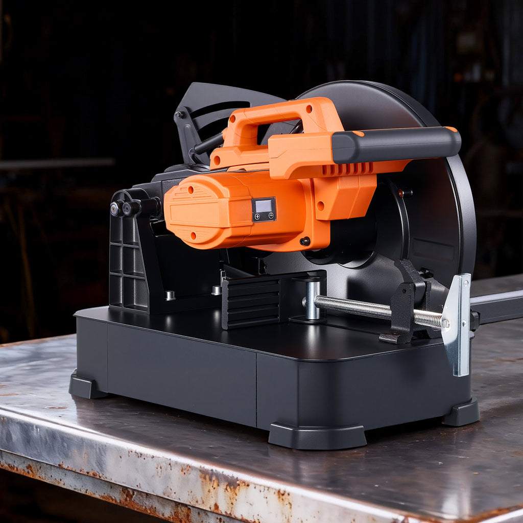 VEVOR Chop Saw, 7-14-inch Stainless Steel Cold Cut Blade,1200W (120V/60HZ)/2000W (120V/60HZ)/3500 W (240V/60HZ) Powerful Brushless Motor, 750-1200 r/min Adjustable Speed, Metal Cutting Chop Saw for Metal Square and Flat Tubes, I-Shaped Steels