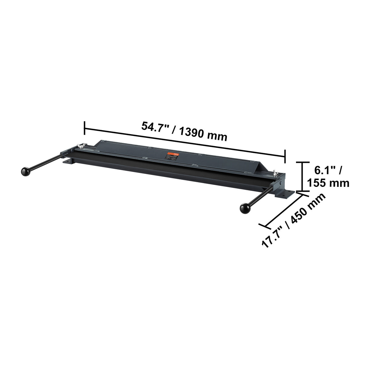VEVOR Box and Pan Brake, 24-Inch/36-Inch/ 48-Inch, 0-130 Degrees Sheet Metal Bending Brake, Portable Metal Bender with 20 Gauge Low Carbon Steel 14 Gauge Aluminum Capacity, for Metal Bending