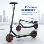 10.5AH 36V Battery 350W Foldable Electric Scooter For Adults With 8.5" Anti-skid Solid Tyres, 19MPH High Speed &3 Speed Modes, Update Model Steps Up With Enhanced Braking For Superior Quality And Comfort-Pick The Model That Fits Your Needs
