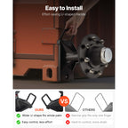 VEVOR Shipping Container Wheels 6-Lug / 8-Lug Wheels Kit, Heavy Duty Shipping Container Axle with Ratchet Tie Down-Moves 20 ft - 40 ft, Secure Transport for Dock, Warehouse, Construction Site, Black