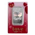 2024 Pamp Love is Precious Heart Holographic 50 Gram Silver Bar - In Assay