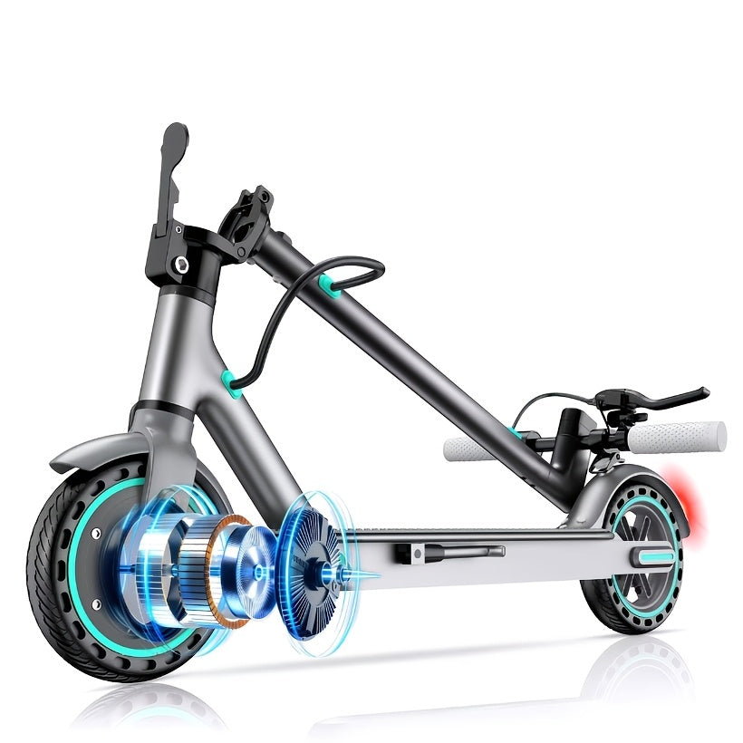 Adults' 8.5'' Foldable Electric Scooter with App, 350W Motor & 25km Range - Display, 3-Speed Modes, Dual Brake & Large Battery - Portable -EScooter Commuting for Adults