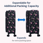 4-Piece Softside Spinner Luggage Set (20+24+28+32 inch) Lightweight Travel Suitcases with 360° Wheels, Telescopic Handle, Multi Pocket Design