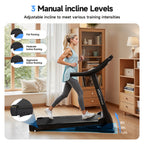 Treadmills for Home Use, Walking Pad Treadmill with Incline, Auto Foldable Treadmill for Home, 8.0 MPH Running Treadmill with Phone Enabled, 300 Lbs User Capacity