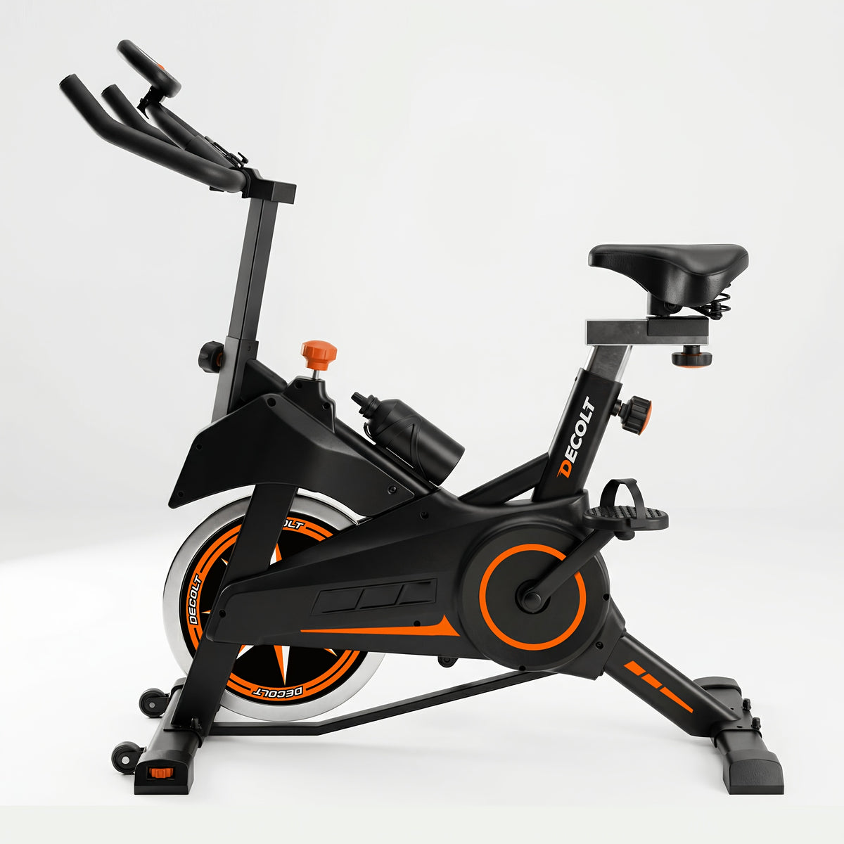 Silent Home Exercise Bike, 330 Lbs Weight Capacity, Indoor Fitness Bicycle with Tablet Holder and Display, Adjustable Resistance Cardio Trainer, Home Fitness Equipment