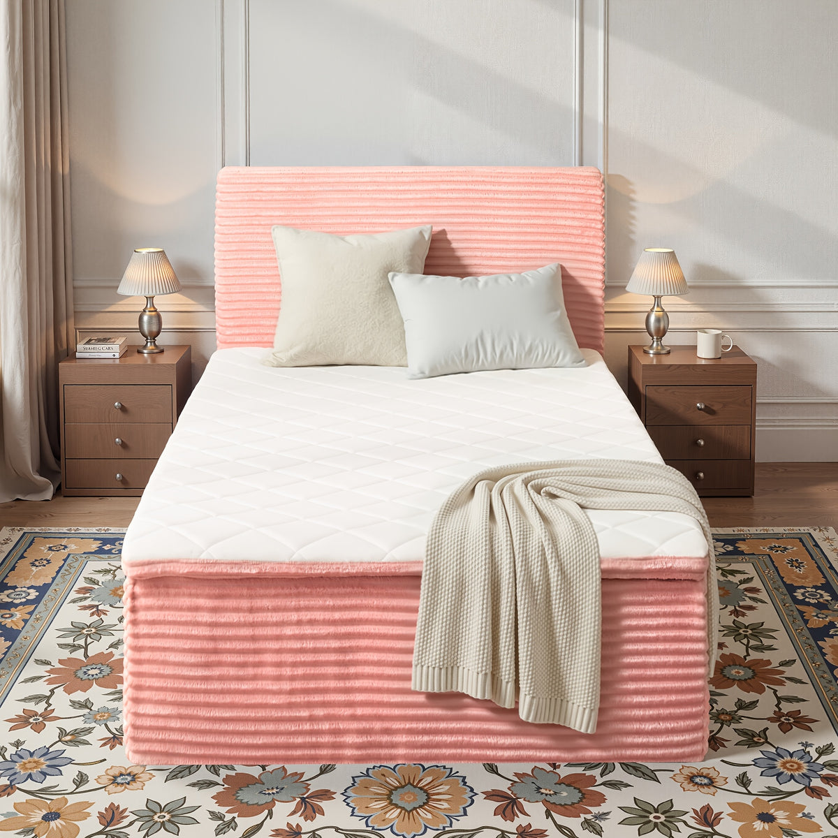 No Assembly Sofa Bed, All-in-One Design Shipped In A Compact Box. Unpack, Allow To Expand, And Use Same Day. Plush Fabric Bed & Couch With High Resilience Foam, For Living Room, Bedroom, Studio (Queen, Full, Twin)