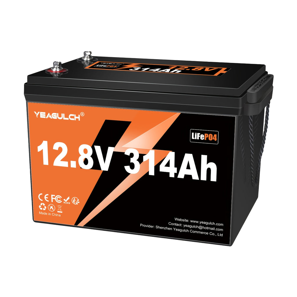 12V 314Ah/100Ah, 24V 100AH Basic Lifepo4 Lithium Battery with Built-In 200/100BMS Power, 15000+ Cycles, 4019.2Wh, Suitable for Solar Systems, Rvs, And Home Storage