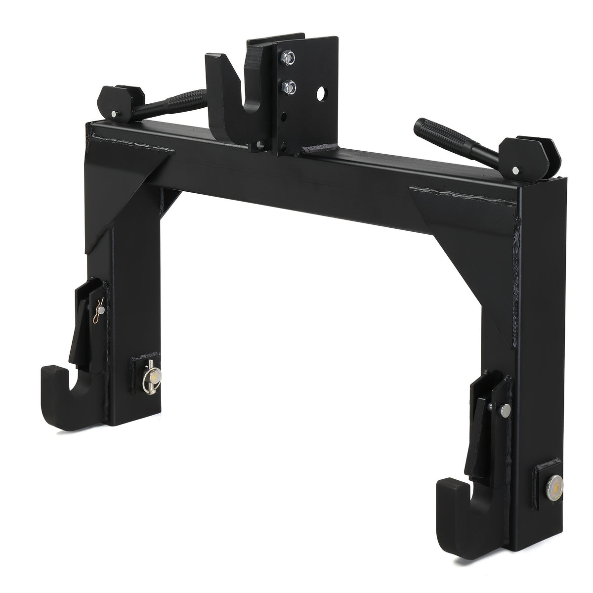 3-Pt Quick Hitch Adapter Category 1 & 2 Tractor, 3000 lb Lift, Adjustable Steel Bolt, Green Powder Coated (OEM Replacement)
