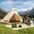 EBL 500W Power Station Portable (Peak 1000W), 519Wh Portable Power Station with PD 60W USB-C Fast Charging & Pure Sine Wave AC, Reliable Power Supply for Outdoor Camping, Home Emergency